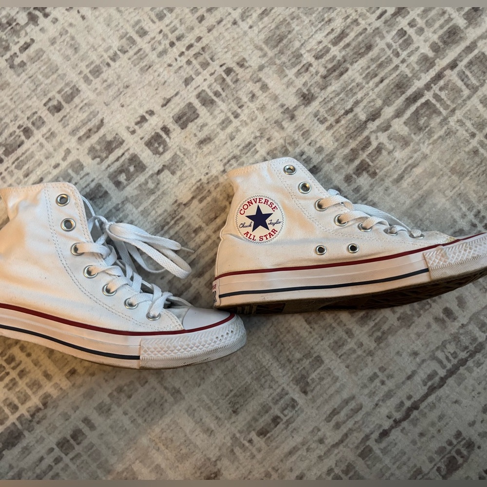 Converse White High-Top Sneakers